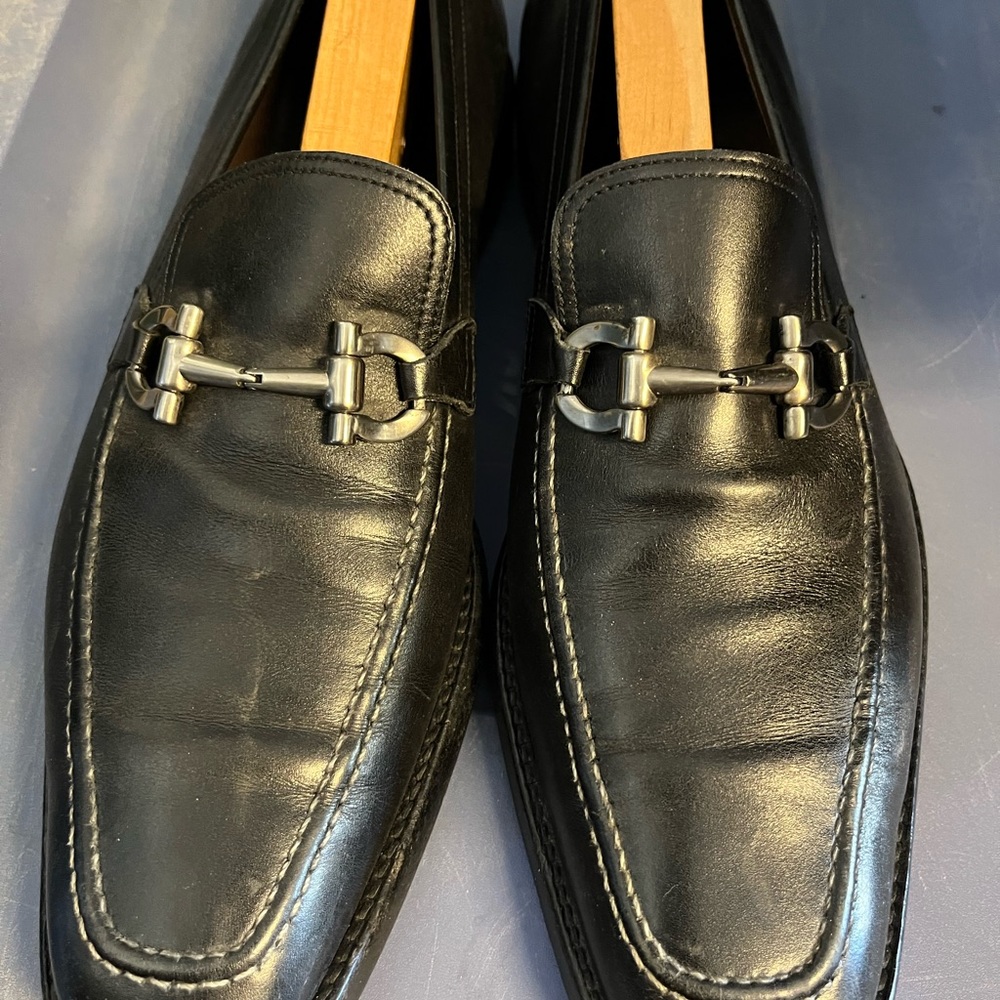Handsome designer loafers by Ferragamo